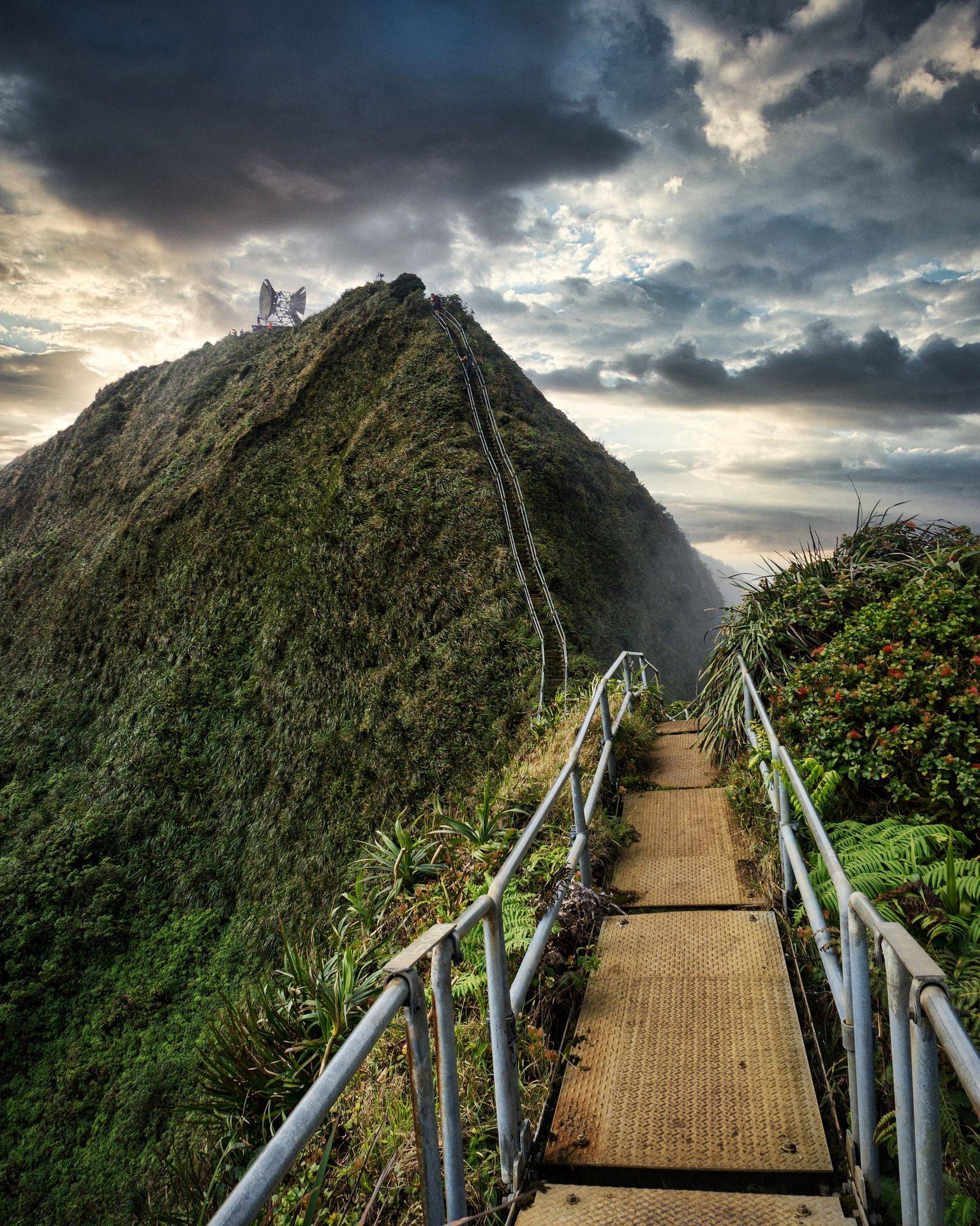 Travel to Kauai hiking bridge